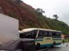 Ônibus da Lopes que seguia para o Vale do Aço bate de frente com caminhão(Foto: Divulgao/WhatsApp)