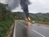 Acidente em São Gonçalo do Rio Abaixo interdita BR-381 nesta manhã(Foto: Divulgao/PRF)