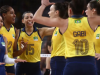 Brasil vence República Dominicana e vai à semifinal no vôlei feminino(Foto: Luiza Moraes/COB)